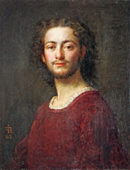 I.F.R. monogrammal: Férfi portré, 1867