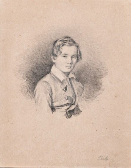Weber Henrik (1818-1866): Weber Fritz portréja