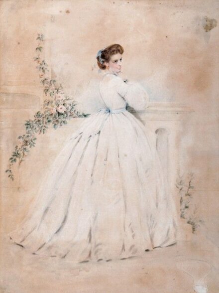 Dickinson,Lowes Cato (1819-1908): Hölgyportré