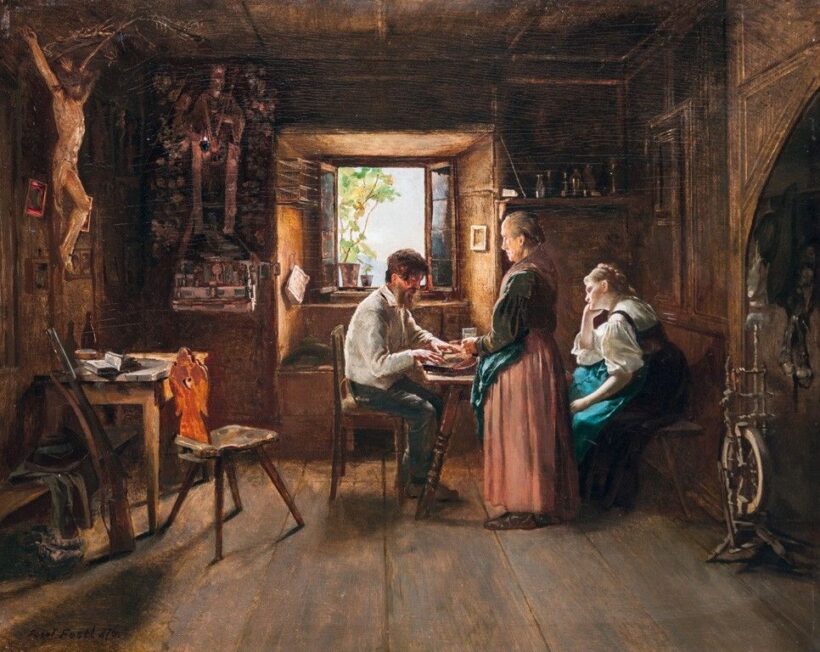 Festl, Josef jelzéssel: Családi idill, 1876