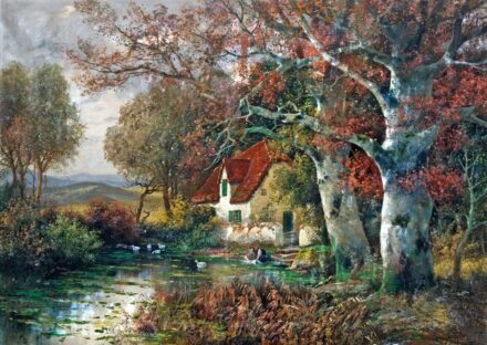 Arnegger, Alois (1879-1967): Erdei házikó