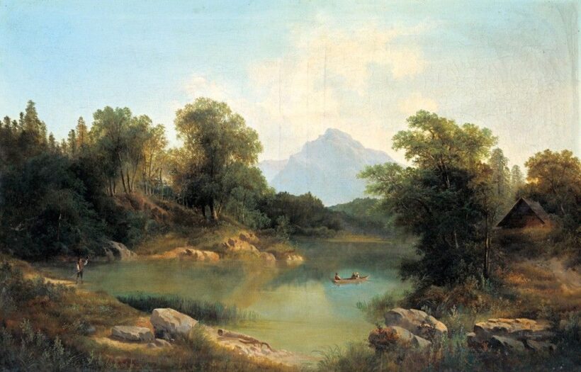 Ehrmanns, Theodor Freiherr von (1846-1923): Alpesi táj, 1879