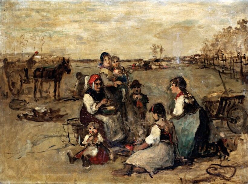 Bruck Lajos (1846-1910): Pihenő délidőben