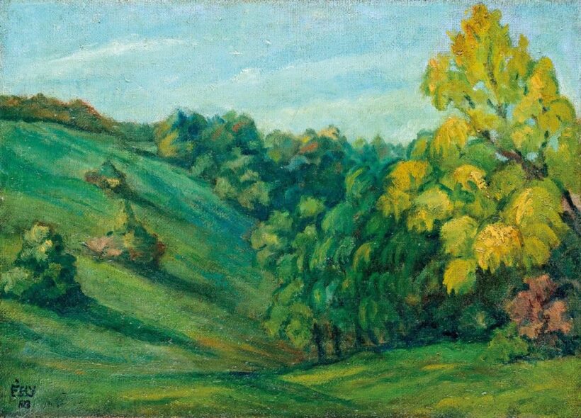 Égly Sára (1902-1971): Nagybányai táj