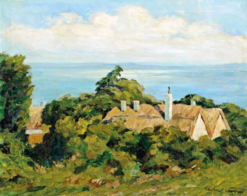 Klimó István (1883-1961): Kilátás a Balatonra