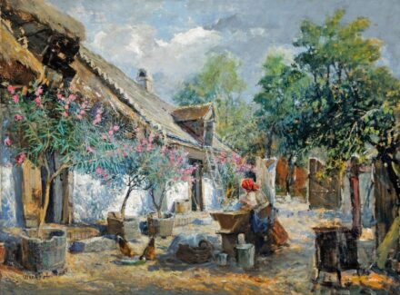 Ujváry Ferenc (1898-1971): Leánderes udvaron
