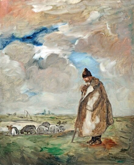 Iványi - Grünwald Béla (1867-1940): Pásztor tájban