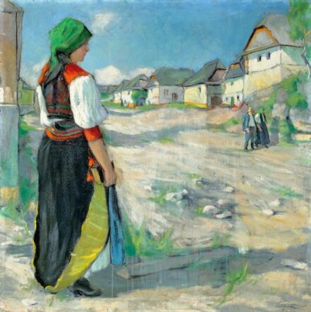 Litteczky Endre (1880-1953): Kalotaszegi utcán