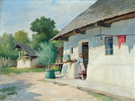 Zorkóczy Gyula (1873-1932): Falusi udvaron