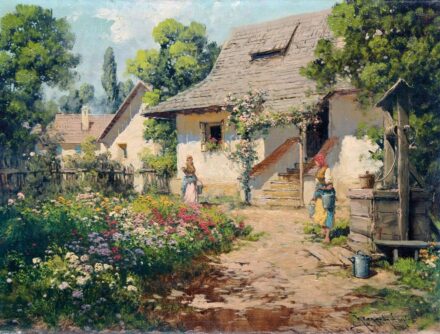 Neogrády László (1896-1962): Virágoskertben