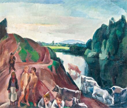 Zsögödi Nagy Imre (1893-1976): Pásztorok a folyóparton, 1931