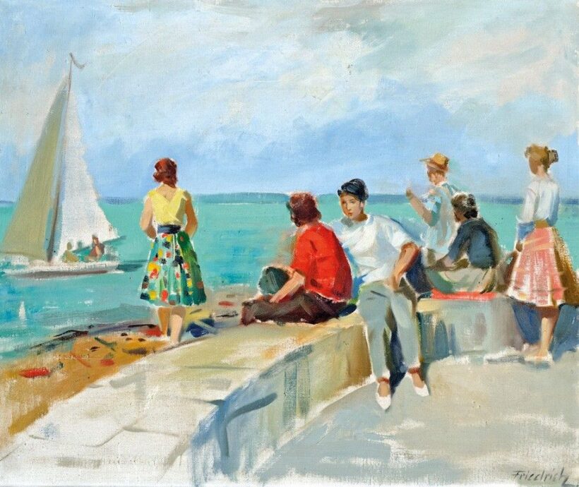 Friedrich jelzéssel, 20. sz. közepe: Balatoni móló