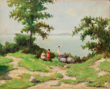 Guzsik Ödön (1902-1954): Hölgyek a Balatonparton