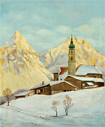 Becht, Fr. jelzéssel: Téli napsütés, 1930