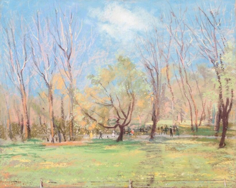 Ruzicskay György (1896-1993): Parkrészlet, 1941