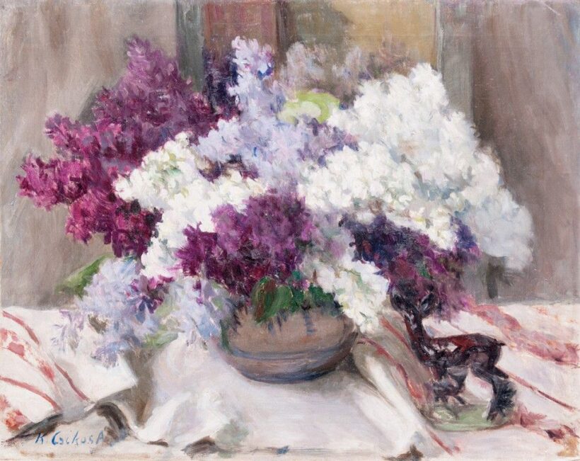 Csikós Antónia, Krizsán Jánosné (1887-1987): Orgonás csendélet