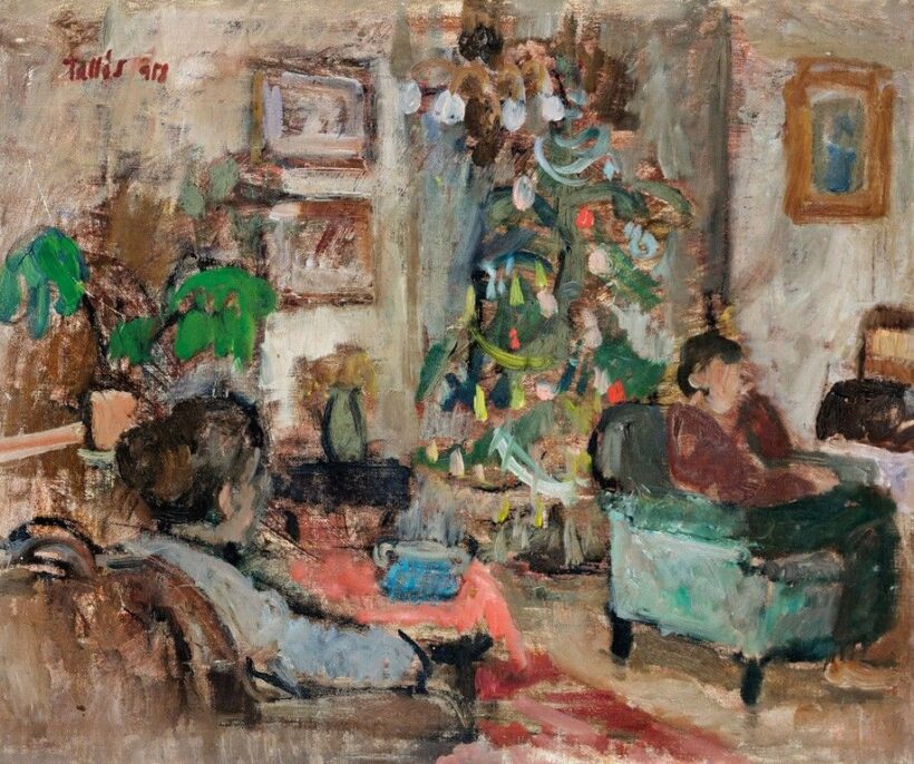 Tallós Ilona (1918-1991): Karácsonyi hangulat, 1958