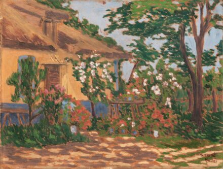 Sass Brunner Erzsébet (1889-1950): Kertrészlet, 1927