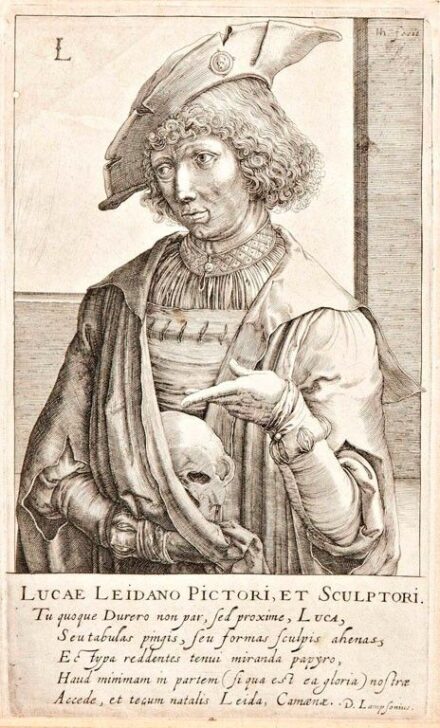 Hondius, Hendrick (1597-1651): Lucas van Leyden festőművész portéja