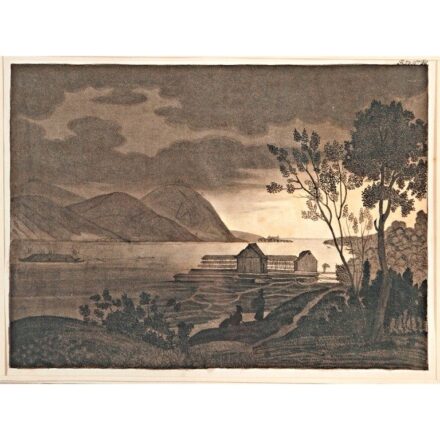 Német művész: Éjszakai horgászat, 1841