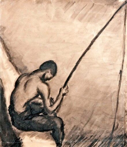 Derkovits Gyula (1894-1934): Halász, 1920