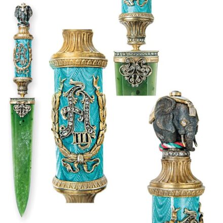 Fabergé stílusú dísztőr