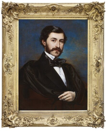 Borsos József:Fiatal nemes portréja, 1855