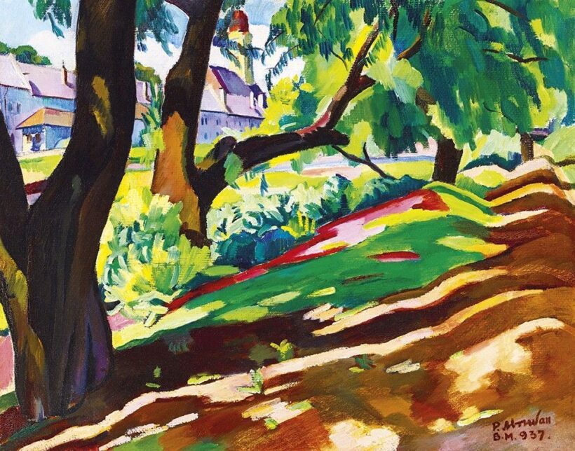 Abrudán Péter (Petre Abrudan):Napfényes Zazar-part Nagybányán, 1937