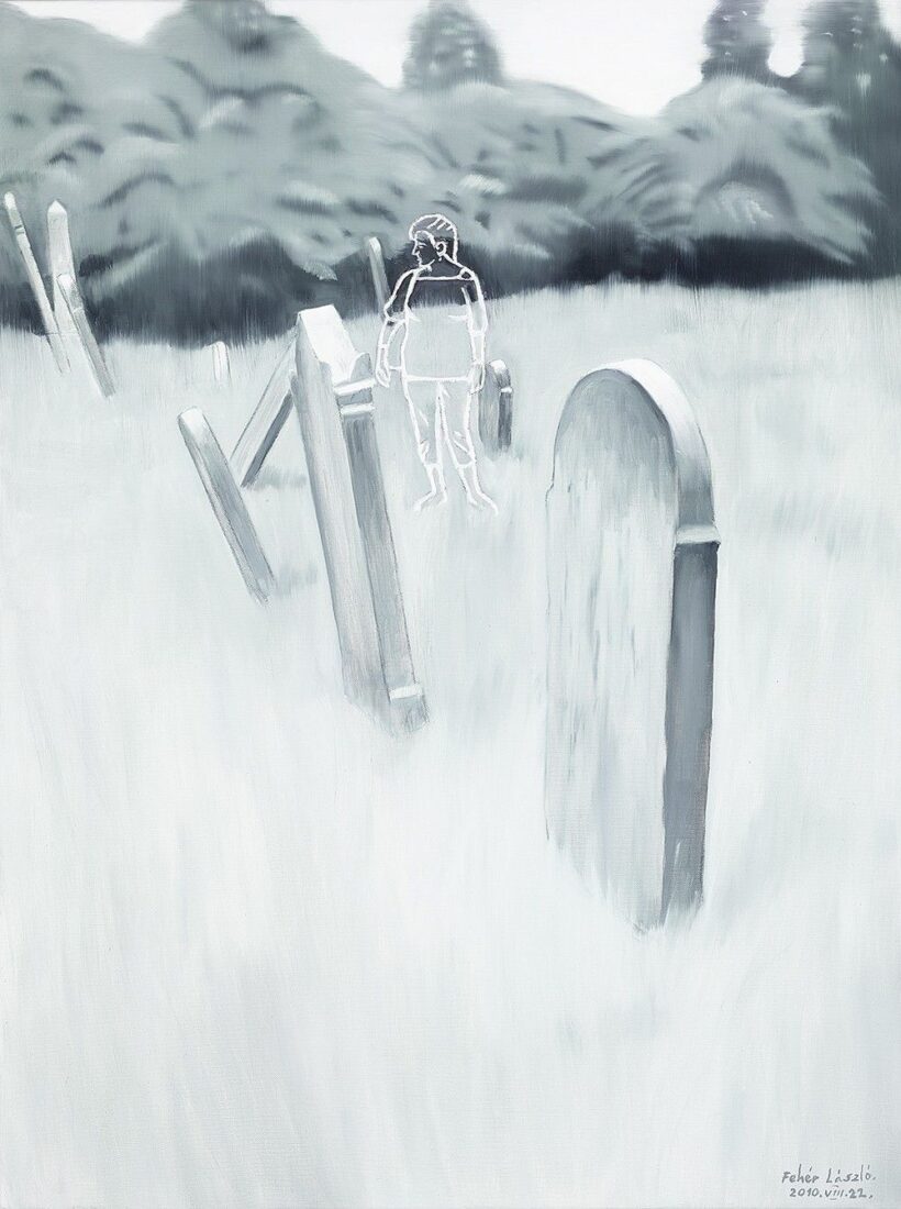Fehér László:Zsidó temetőben, 2010