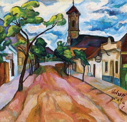Perlrott Csaba Vilmos:Kisváros kék felhőkkel, 1913-14