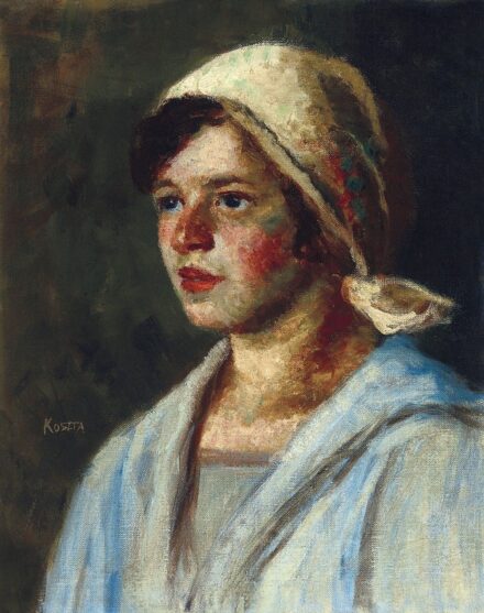 Koszta József:Kék blúzos lány (Annuska), 1920 körül