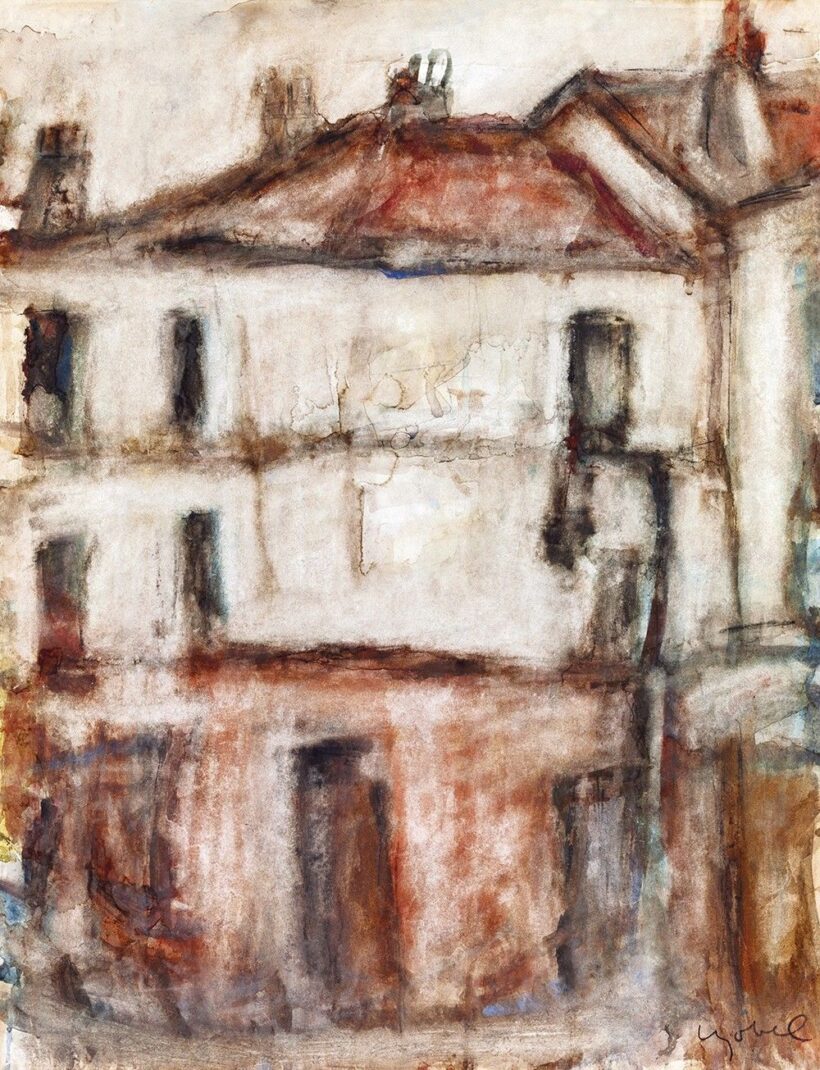 Czóbel Béla:Párizsi házak, 1925 körül
