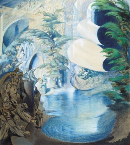 Jaschik Álmos:A vitorlás (A szerelemhajó érkezése), 1920 körül