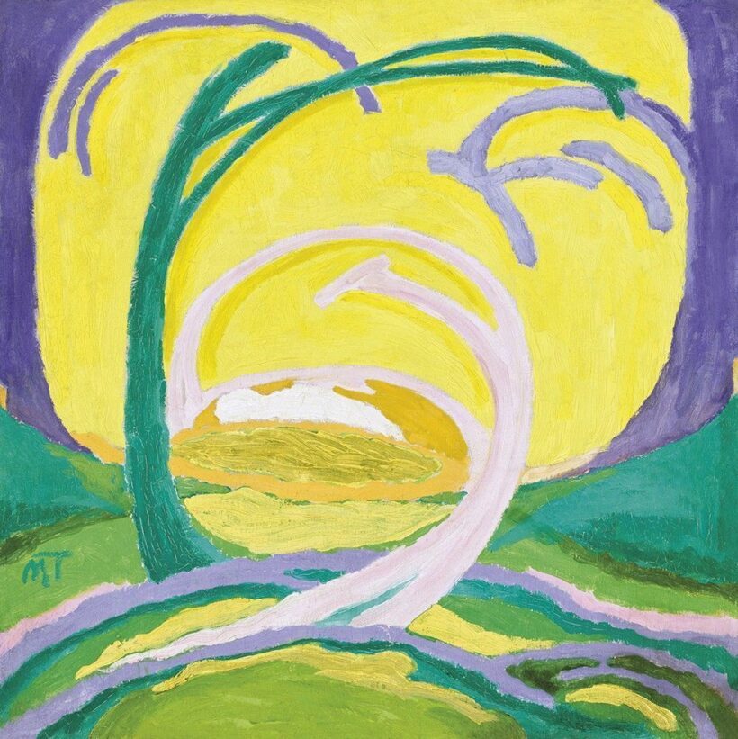 Mattis-Teutsch János:Zöld-sárga táj (Sárga táj), 1918 körül