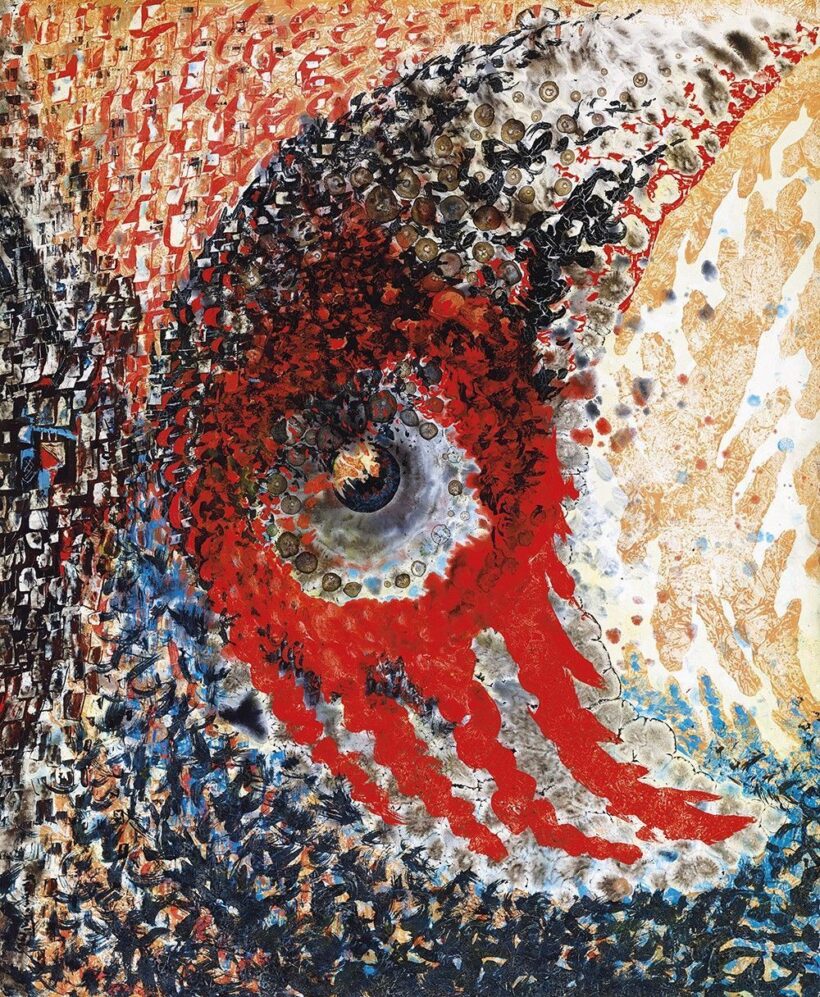 Gyarmathy Tihamér:Lángoló fények (Elemi csapás), 1963