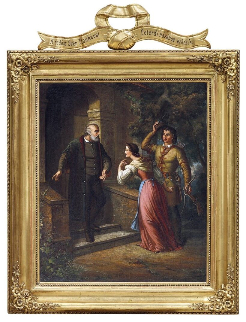 Orlai Petrich Soma:Szép Ilonka (8 db) I. A les, II. A meglepetés, III. Beköszönés, IV. Felköszöntés, V. Búcsú. VI. Felismerés, VII. Busongás, VIII. Gyász - Image 3