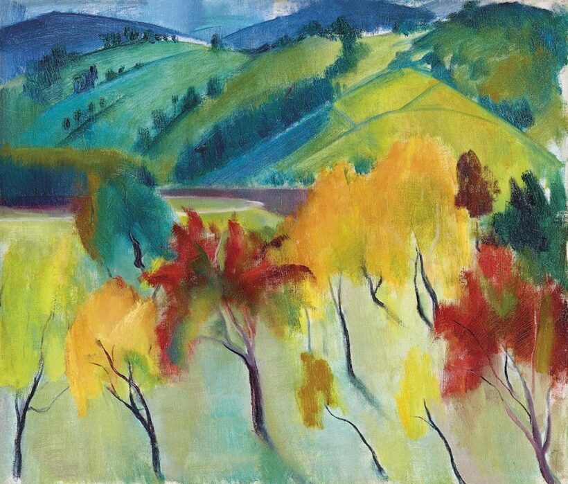 Szőnyi István:Zebegény ősszel, 1928 körül