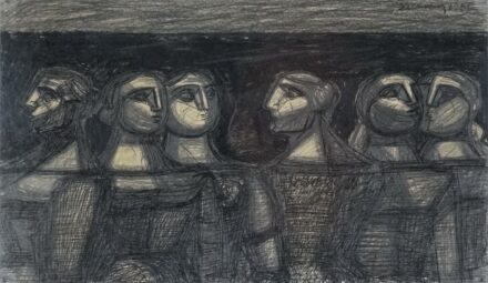 Barcsay Jenő (1900 - 1988): Hét barátnő, 1951