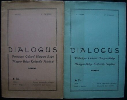 50-1215 1958 2db DIALOGUS c. Magyar-Belga Kulturális Folyóirat