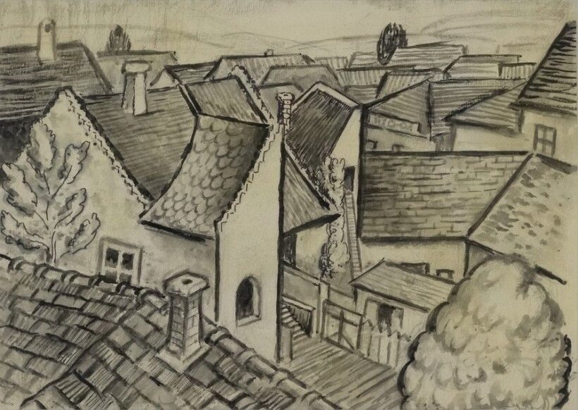 Barta István (1892 - 1972): Háztetők