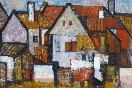 Bencze László (1907-1992): Házak, 1976