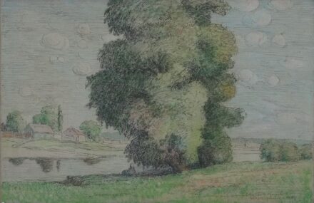 Frecskay Endre (1875–1919): Árokparton (szerepelt:  Belvárosi Aukciósház, 1995, kat. 71)