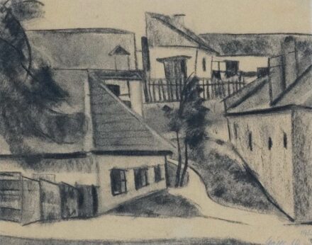 Gálffy Lola (1902 - 1980): Öreg szentendrei házak, 1935