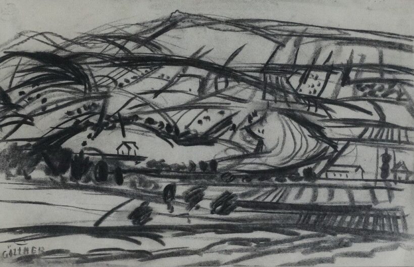Göllner Miklós (1902-1977): Szentendrei dombok, 1950 k.