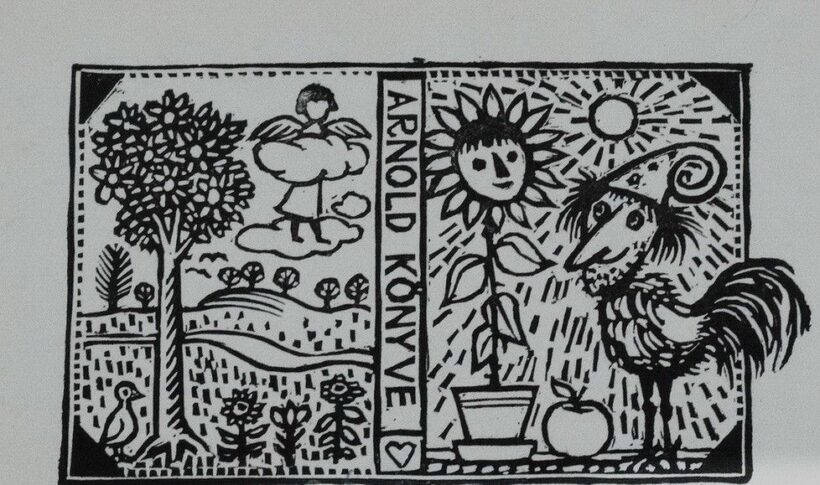 Gross Arnold (1929 - 2015): Ex libris - 12 metszet című mappából, 1962