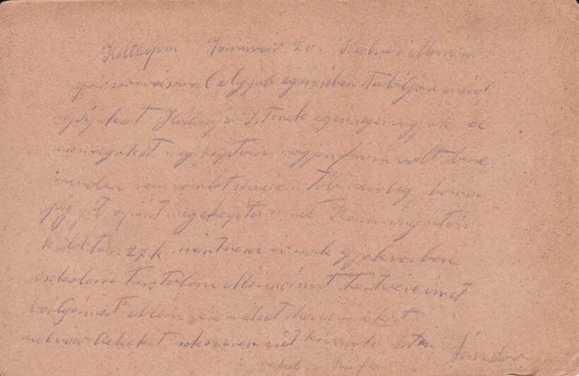 52-4554 1915 Tábori postai levelezőlap "M.Kir. 13. Honvéd Gyalogezred. 3. zászlóal " körpecséttel - Image 2