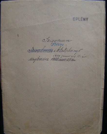 52-917 Eplényi vasutállomás Titkos ikatatókönyve Németh alhadnagy aláirással 1950-1956 / 28 oldal