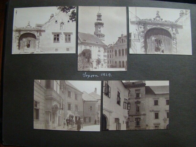 52-946 1929 Családi fényképalbum kb 50 db érdekes képpel - Image 3