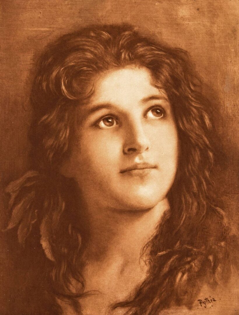 Pythia jelzéssel, 1900 körül - Női portré