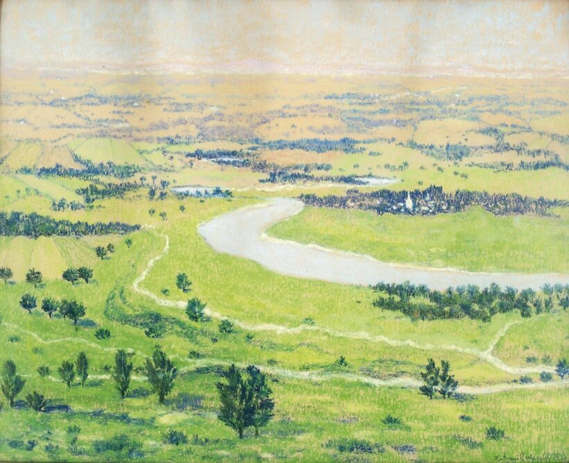 Hatvani Perlusz Gyula (Hatvan, 1896 - Hidegség, 1944) - Folyóparti részlet, 1937